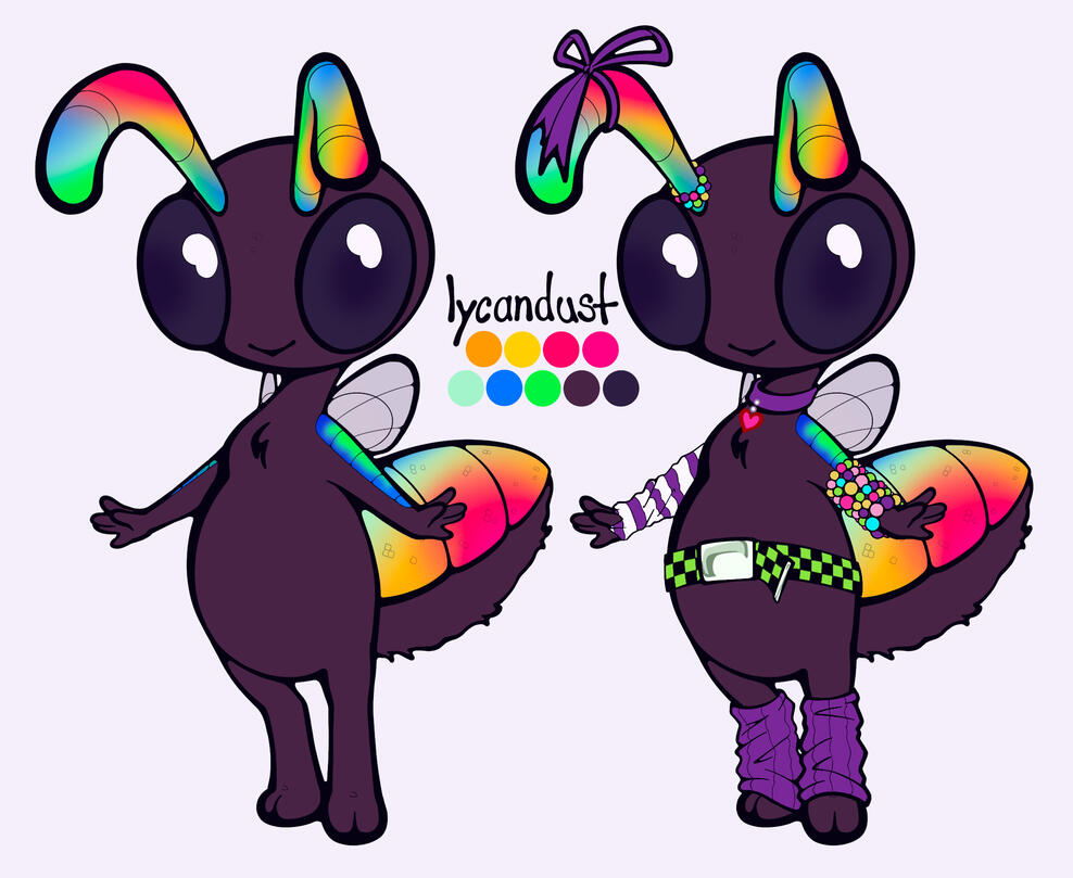 Lined ref sheet + outfit