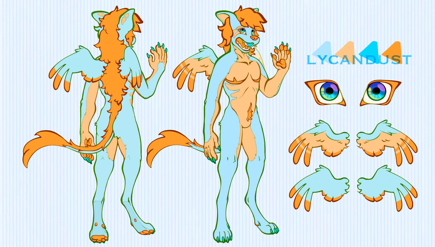 Lined ref sheet + extra details
