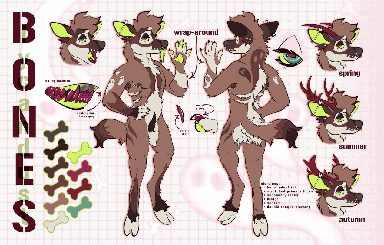 Lined ref sheet + extra details